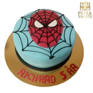 Spiderman tårta