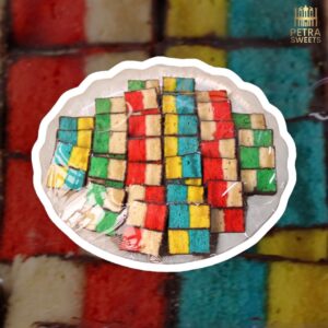 Färgglada Mosaikkakor